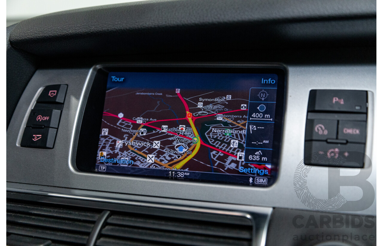 6/2014 Audi Q7 3.0 TDI S-Line Package Quattro (AWD) MY14 4d Wagon White Turbo Diesel 3.0L - 7 Seater