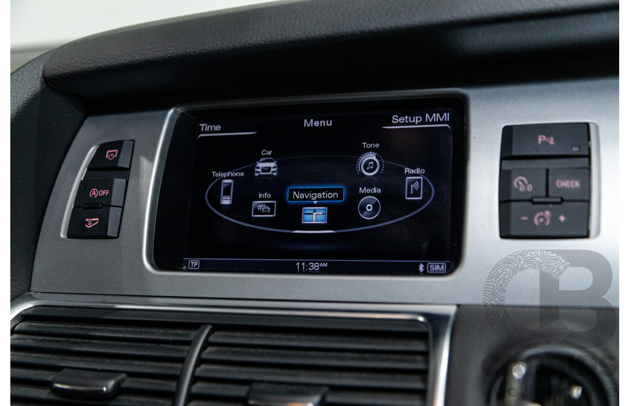 6/2014 Audi Q7 3.0 TDI S-Line Package Quattro (AWD) MY14 4d Wagon White Turbo Diesel 3.0L - 7 Seater