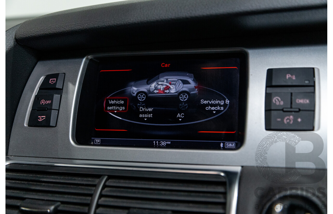 6/2014 Audi Q7 3.0 TDI S-Line Package Quattro (AWD) MY14 4d Wagon White Turbo Diesel 3.0L - 7 Seater