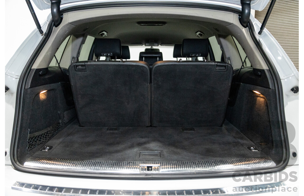 6/2014 Audi Q7 3.0 TDI S-Line Package Quattro (AWD) MY14 4d Wagon White Turbo Diesel 3.0L - 7 Seater