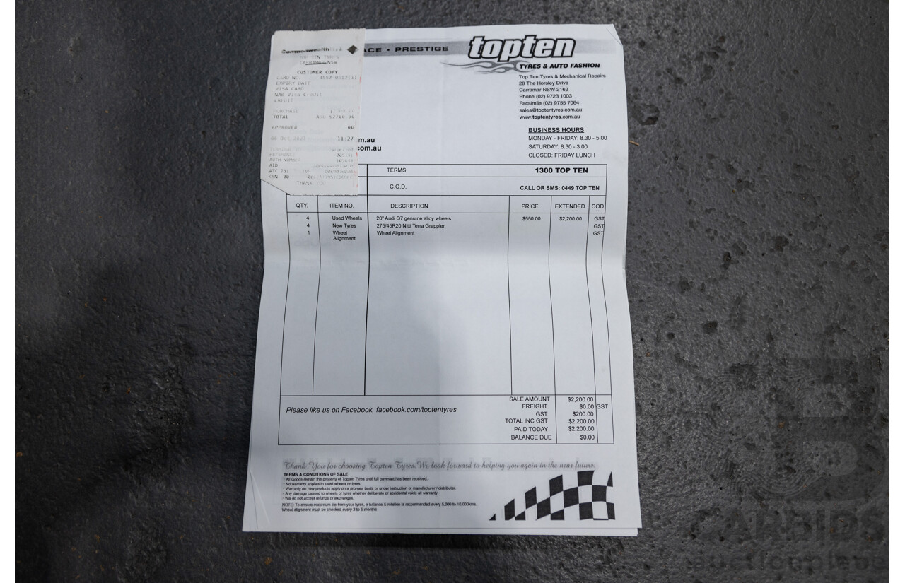 6/2014 Audi Q7 3.0 TDI S-Line Package Quattro (AWD) MY14 4d Wagon White Turbo Diesel 3.0L - 7 Seater