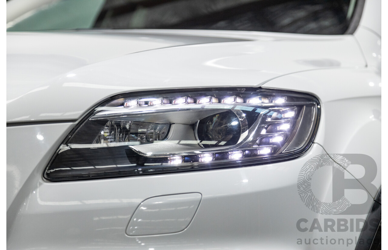 6/2014 Audi Q7 3.0 TDI S-Line Package Quattro (AWD) MY14 4d Wagon White Turbo Diesel 3.0L - 7 Seater