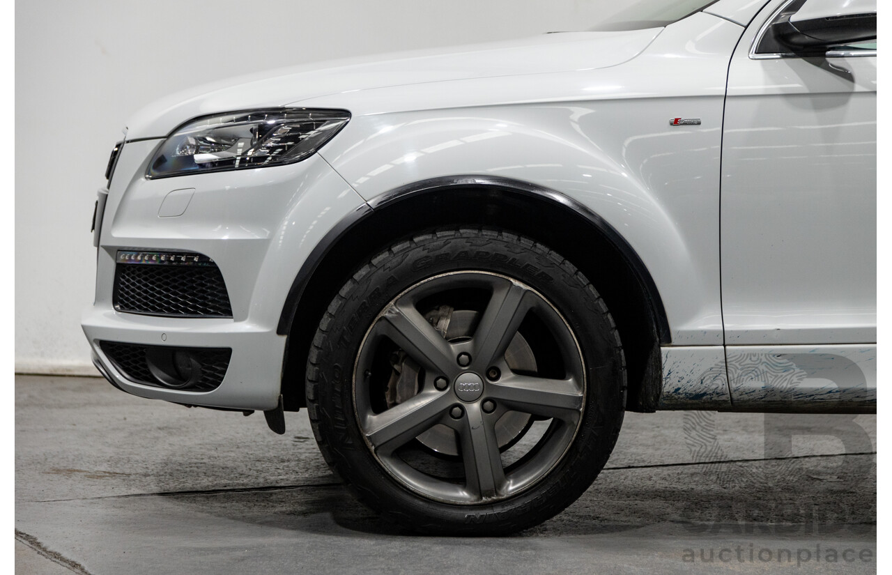 6/2014 Audi Q7 3.0 TDI S-Line Package Quattro (AWD) MY14 4d Wagon White Turbo Diesel 3.0L - 7 Seater