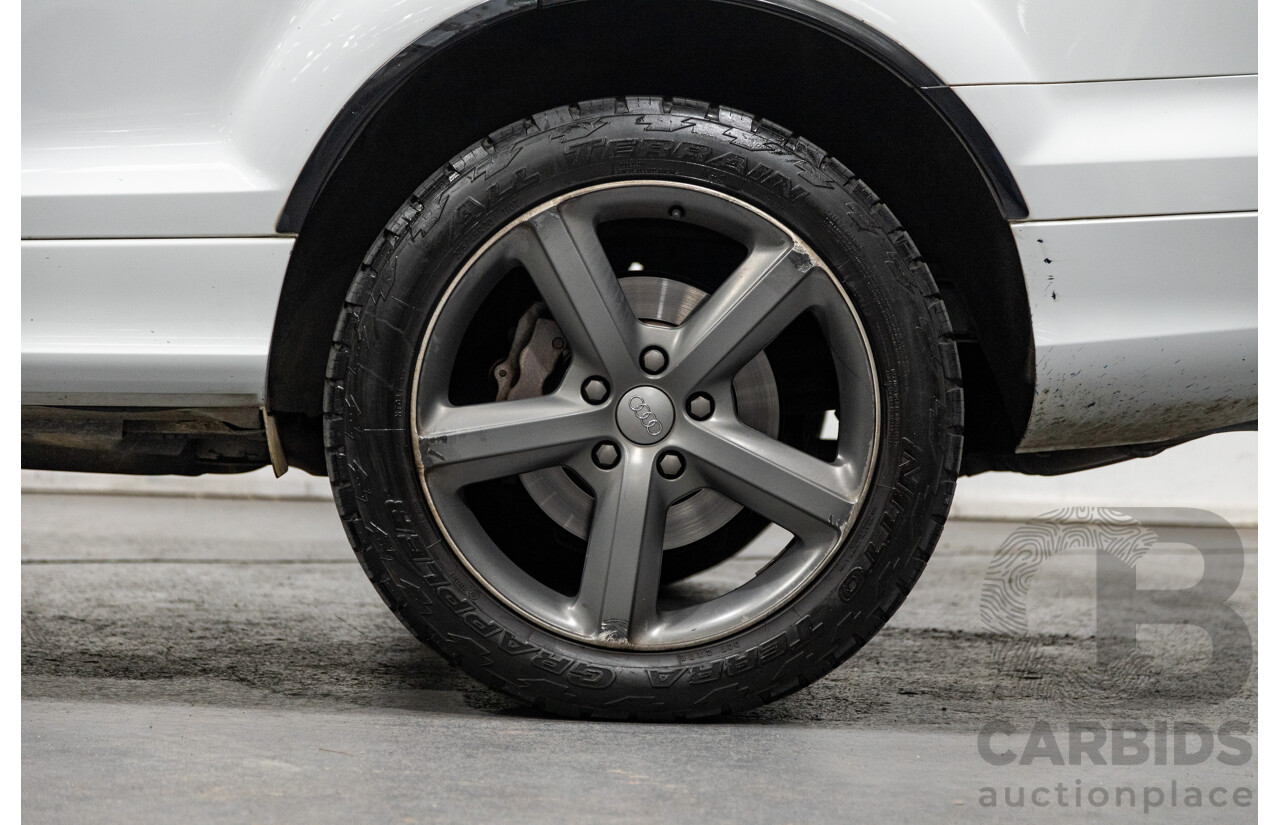 6/2014 Audi Q7 3.0 TDI S-Line Package Quattro (AWD) MY14 4d Wagon White Turbo Diesel 3.0L - 7 Seater