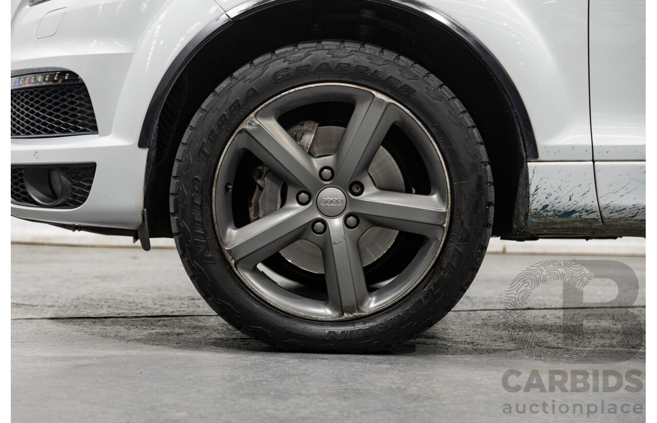 6/2014 Audi Q7 3.0 TDI S-Line Package Quattro (AWD) MY14 4d Wagon White Turbo Diesel 3.0L - 7 Seater