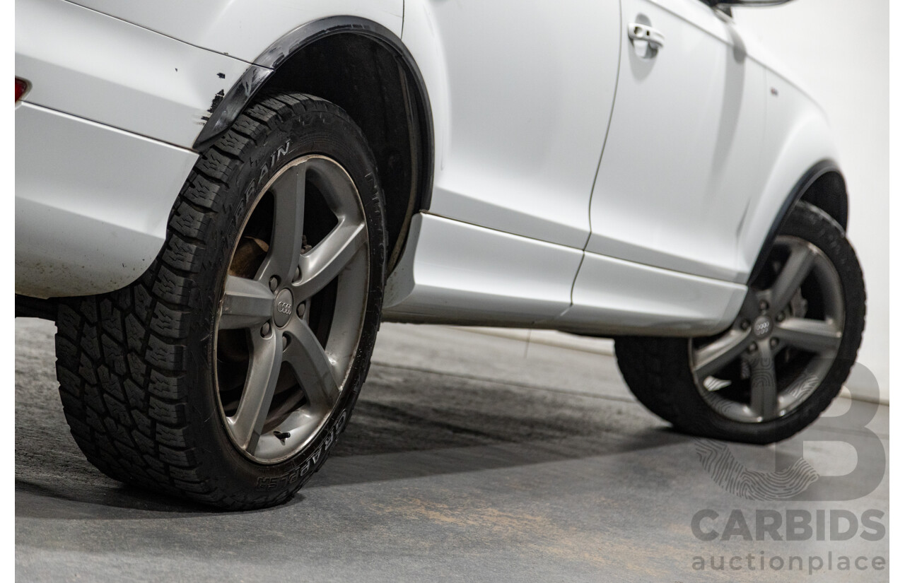 6/2014 Audi Q7 3.0 TDI S-Line Package Quattro (AWD) MY14 4d Wagon White Turbo Diesel 3.0L - 7 Seater