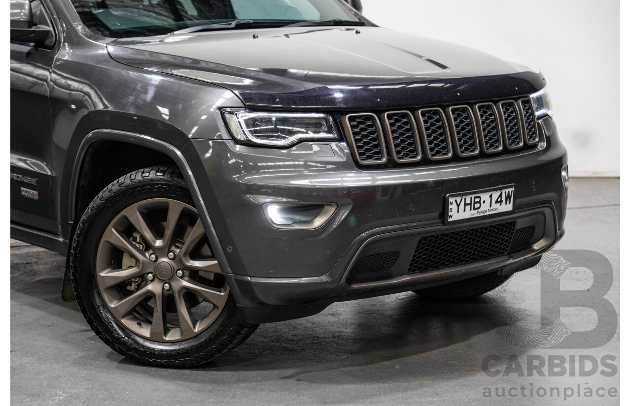 1/2017 Jeep Grand Cherokee 75TH Anniversary (4x4) WK 4d Wagon Metallic Grey Turbo Diesel V6 3.0L
