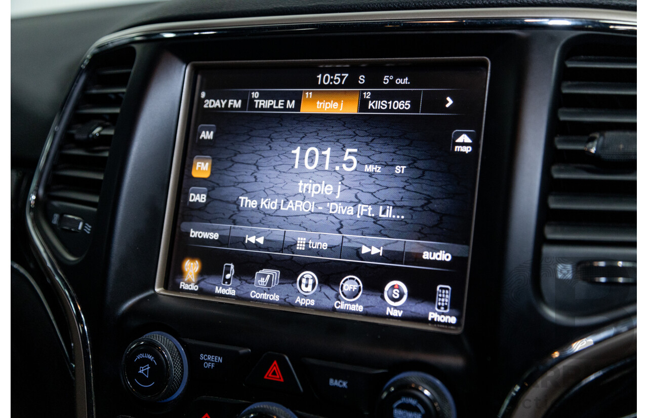 1/2017 Jeep Grand Cherokee 75TH Anniversary (4x4) WK 4d Wagon Metallic Grey Turbo Diesel V6 3.0L