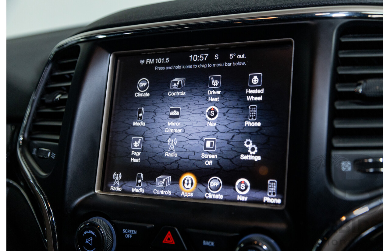 1/2017 Jeep Grand Cherokee 75TH Anniversary (4x4) WK 4d Wagon Metallic Grey Turbo Diesel V6 3.0L