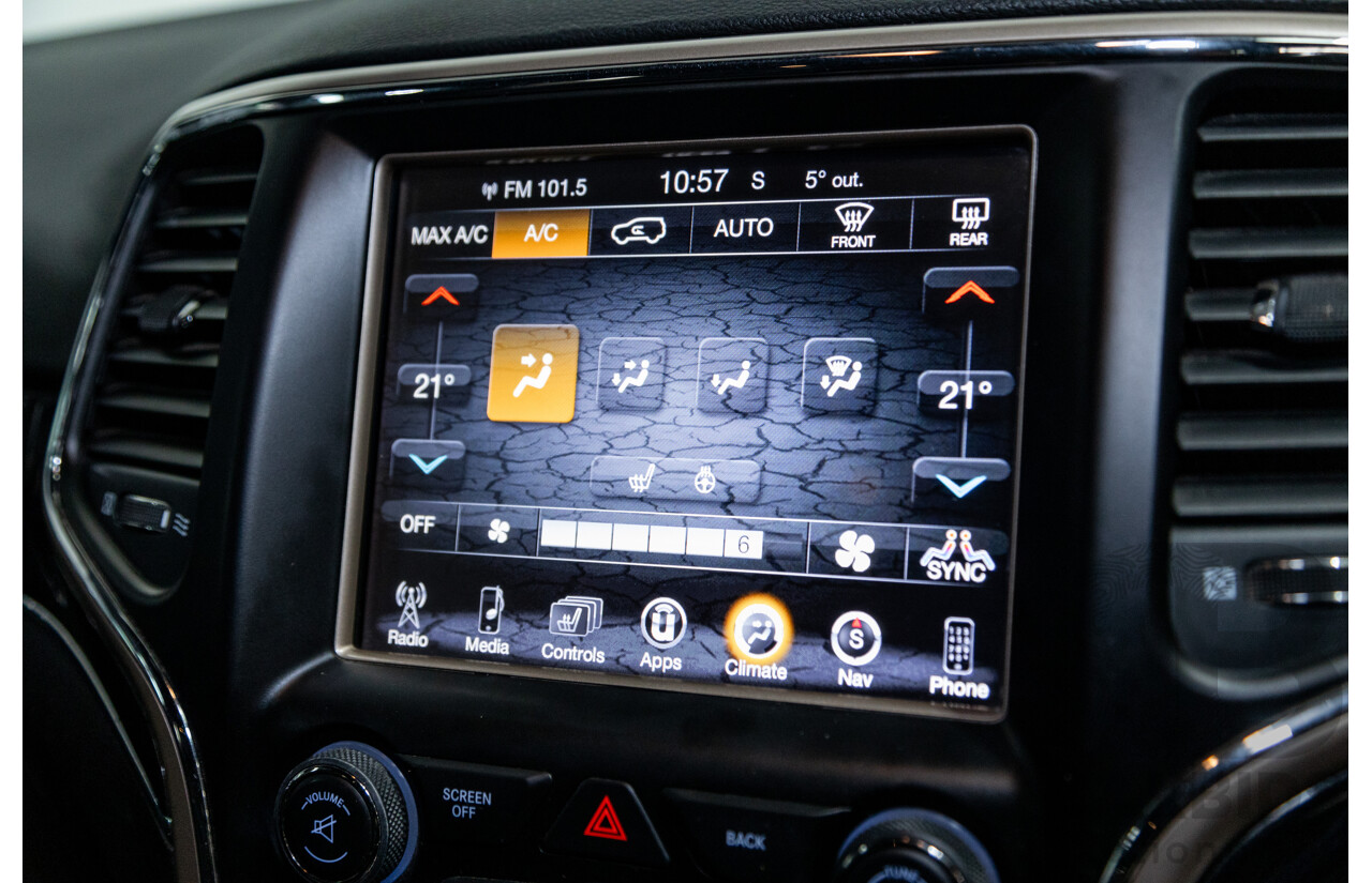 1/2017 Jeep Grand Cherokee 75TH Anniversary (4x4) WK 4d Wagon Metallic Grey Turbo Diesel V6 3.0L