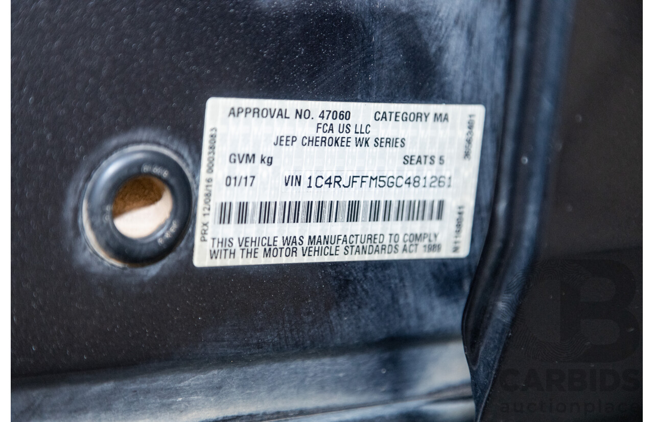 1/2017 Jeep Grand Cherokee 75TH Anniversary (4x4) WK 4d Wagon Metallic Grey Turbo Diesel V6 3.0L