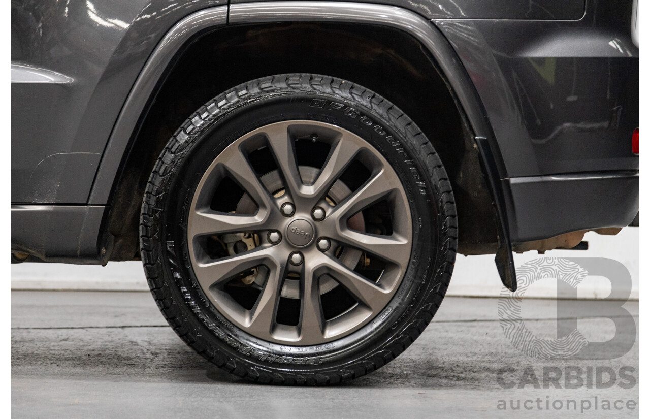 1/2017 Jeep Grand Cherokee 75TH Anniversary (4x4) WK 4d Wagon Metallic Grey Turbo Diesel V6 3.0L