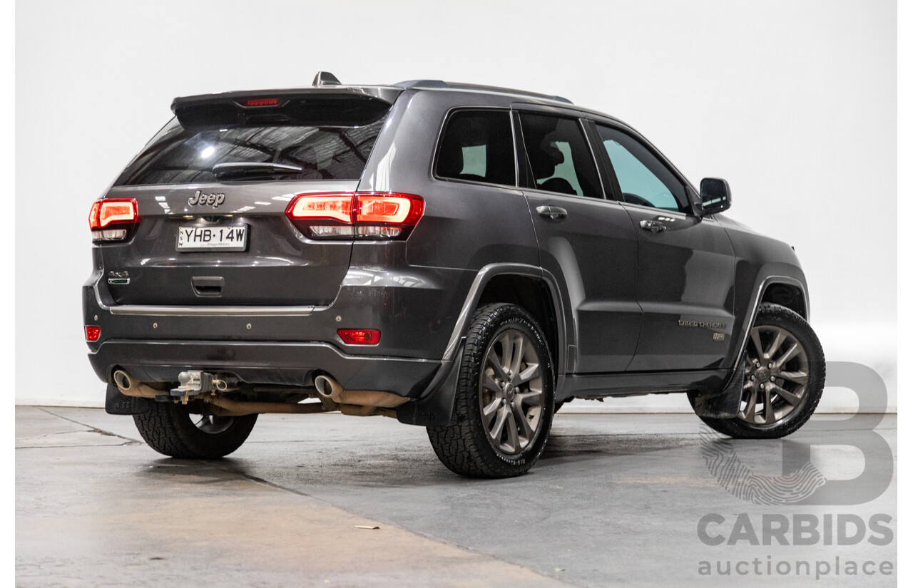 1/2017 Jeep Grand Cherokee 75TH Anniversary (4x4) WK 4d Wagon Metallic Grey Turbo Diesel V6 3.0L