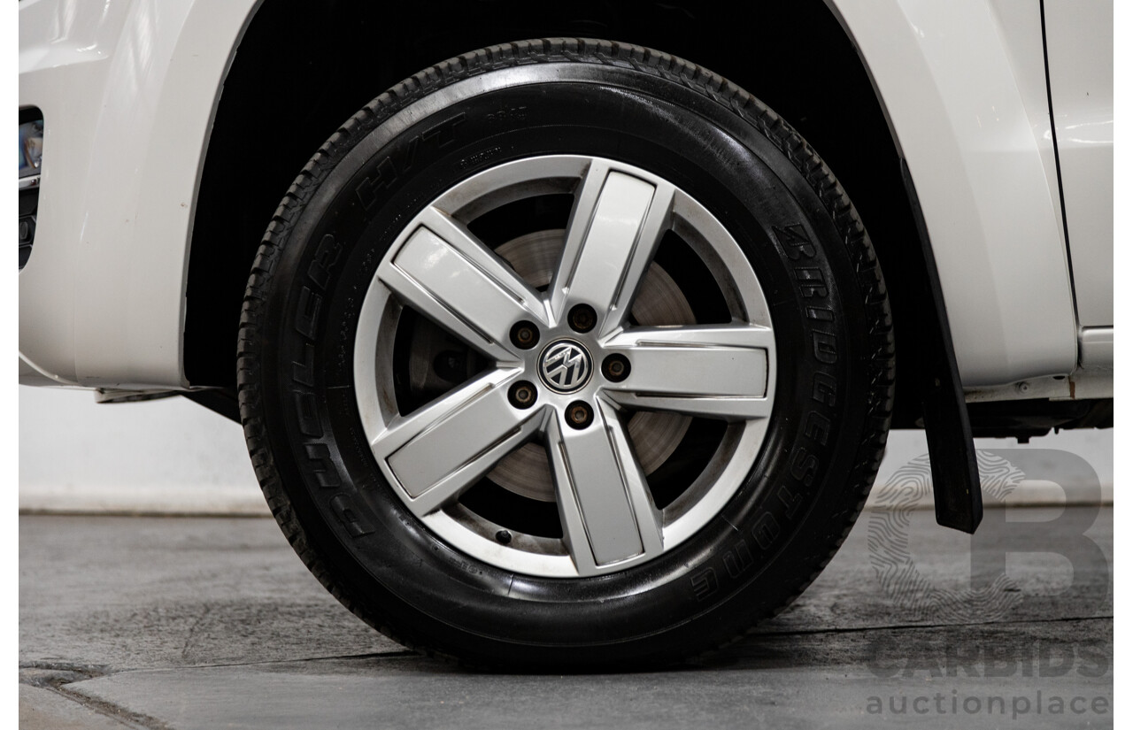 02/2020 Volkswagen Amarok TDI550 Sportline 4Motion (AWD) MY20 4d Dual Cab White Turbo Diesel V6 3.0L