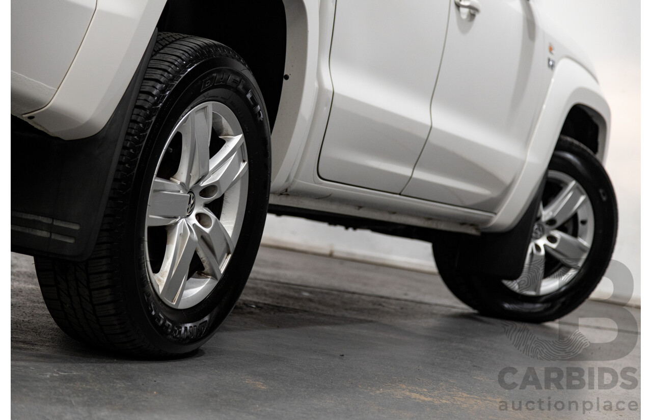 02/2020 Volkswagen Amarok TDI550 Sportline 4Motion (AWD) MY20 4d Dual Cab White Turbo Diesel V6 3.0L