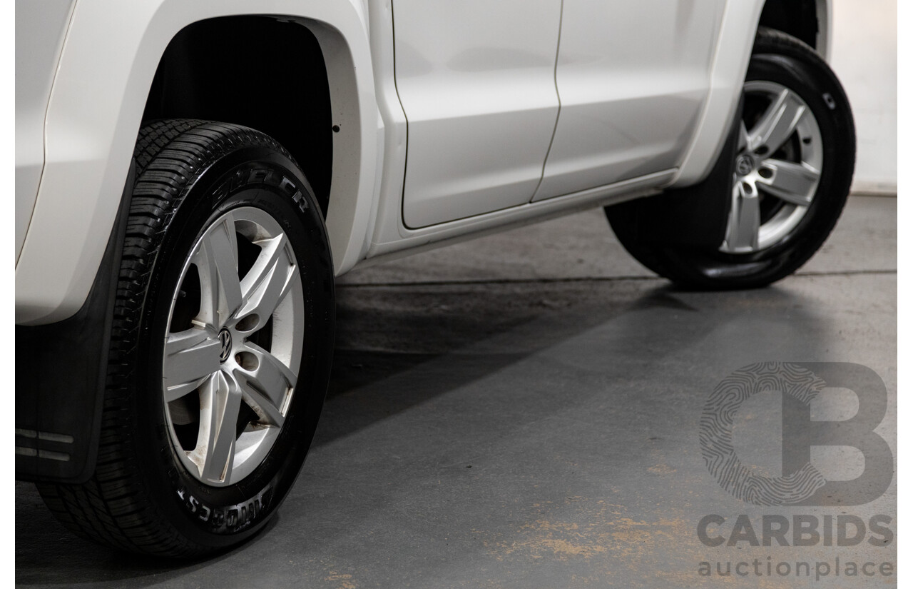 02/2020 Volkswagen Amarok TDI550 Sportline 4Motion (AWD) MY20 4d Dual Cab White Turbo Diesel V6 3.0L