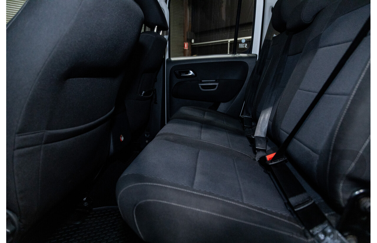 02/2020 Volkswagen Amarok TDI550 Sportline 4Motion (AWD) MY20 4d Dual Cab White Turbo Diesel V6 3.0L