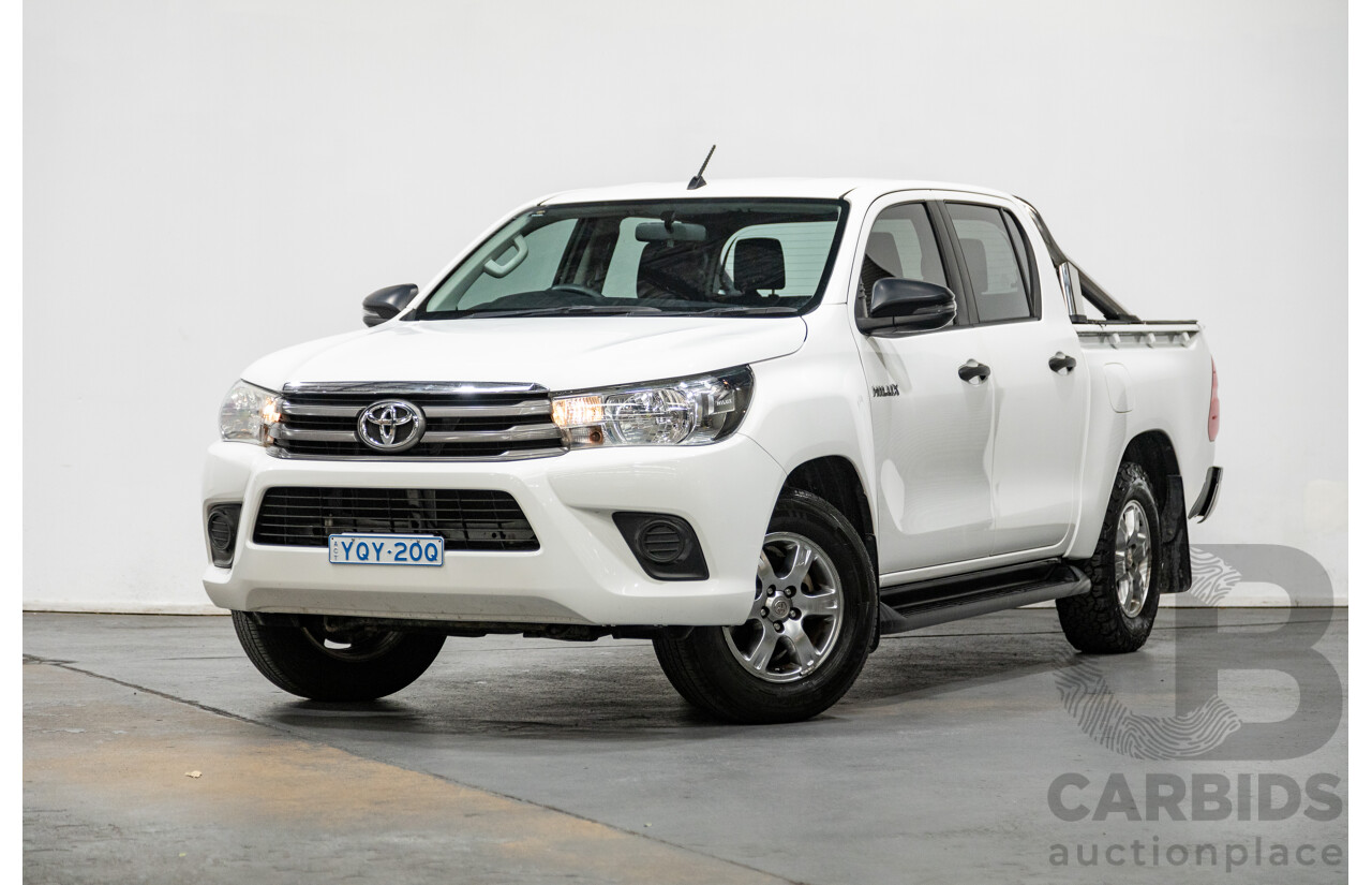 11/2018 Toyota Hilux Workmate TGN121R 4d Dual Cab Utility White 2.7L