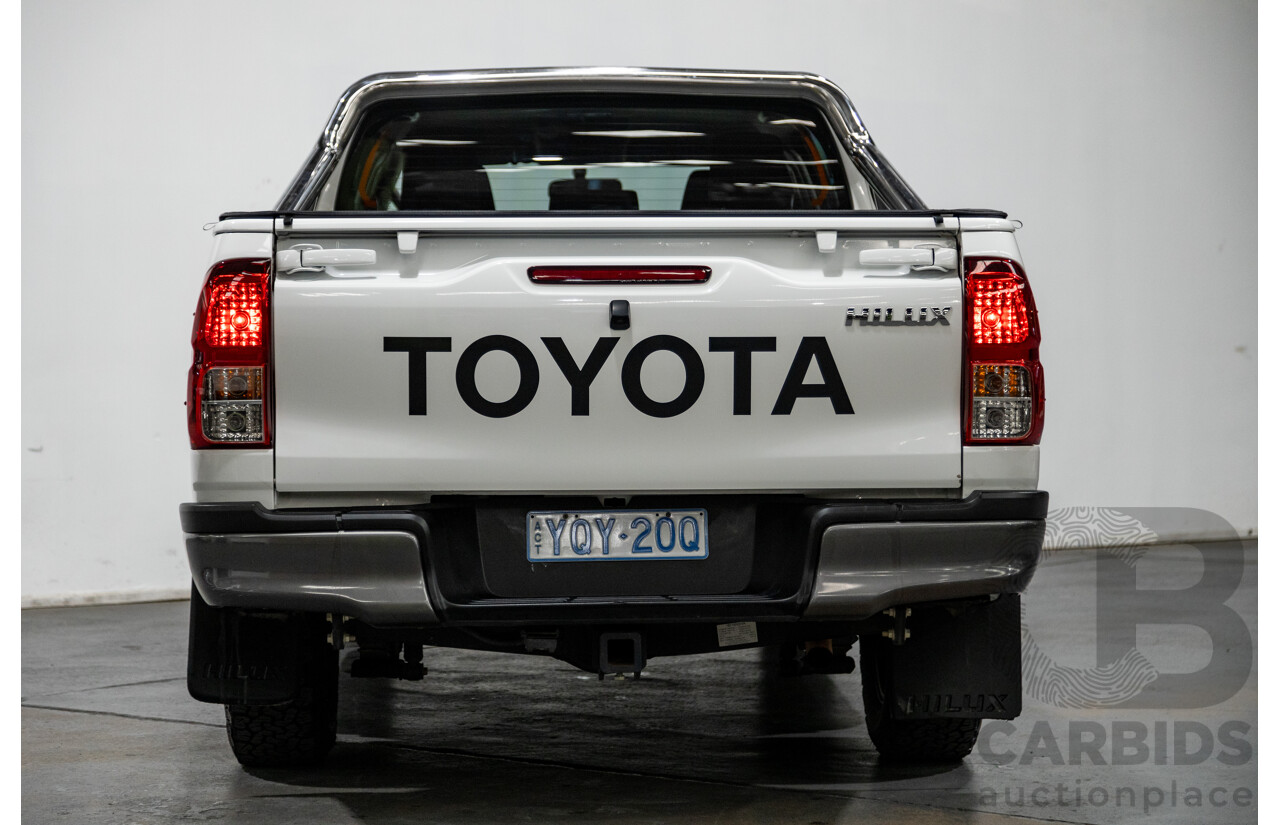 11/2018 Toyota Hilux Workmate TGN121R 4d Dual Cab Utility White 2.7L