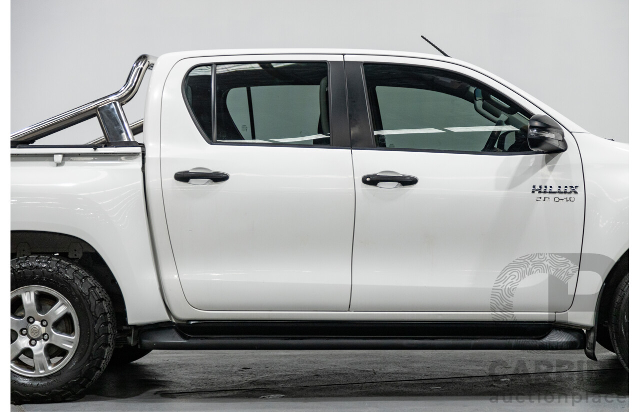 11/2018 Toyota Hilux Workmate TGN121R 4d Dual Cab Utility White 2.7L