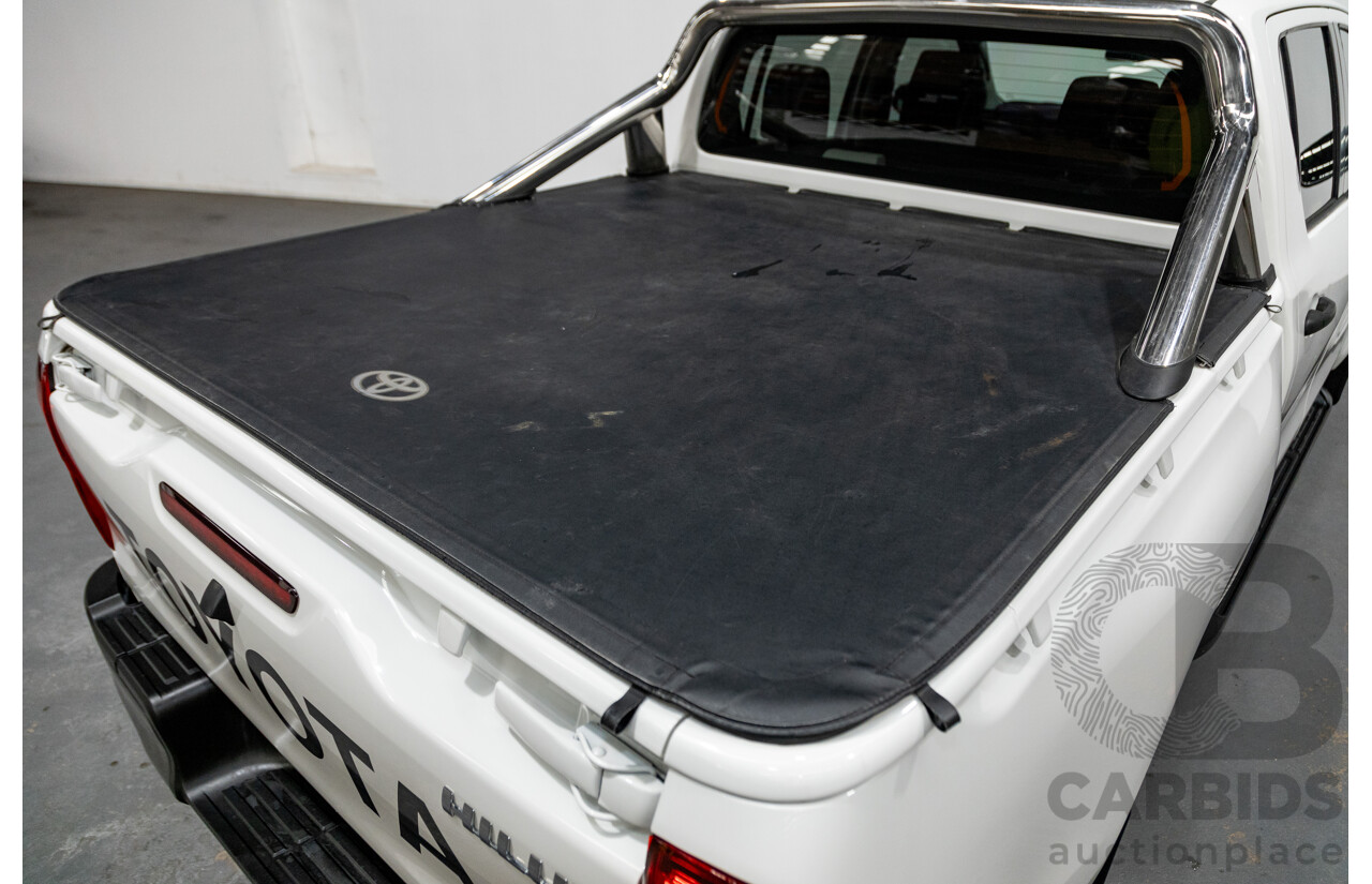 11/2018 Toyota Hilux Workmate TGN121R 4d Dual Cab Utility White 2.7L