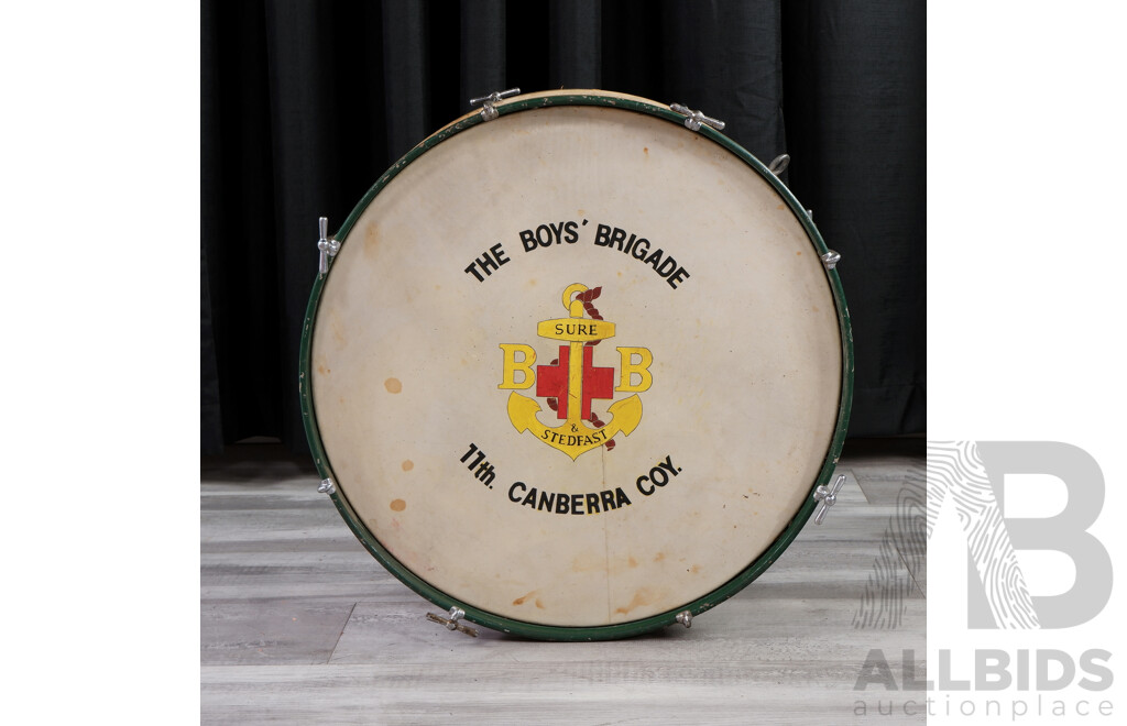 Vintage Boys Brigade Canberra Marching Band Drum