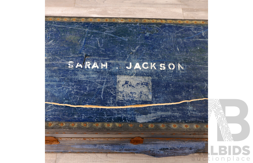 Pair of Vintage Shipping Trunks