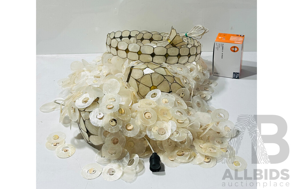 Retro Chandelier with Capiz Shell - Lot 1579856 | ALLBIDS