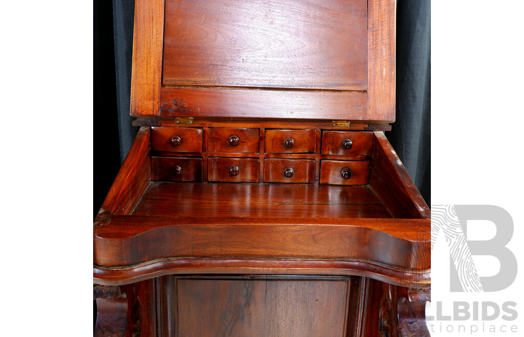 Reproduction Mahogany Davenport Desk