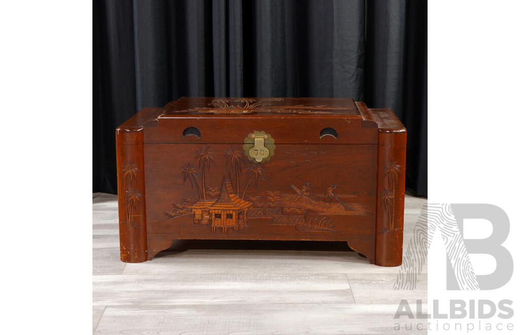 Carved Camphorwood Trunk