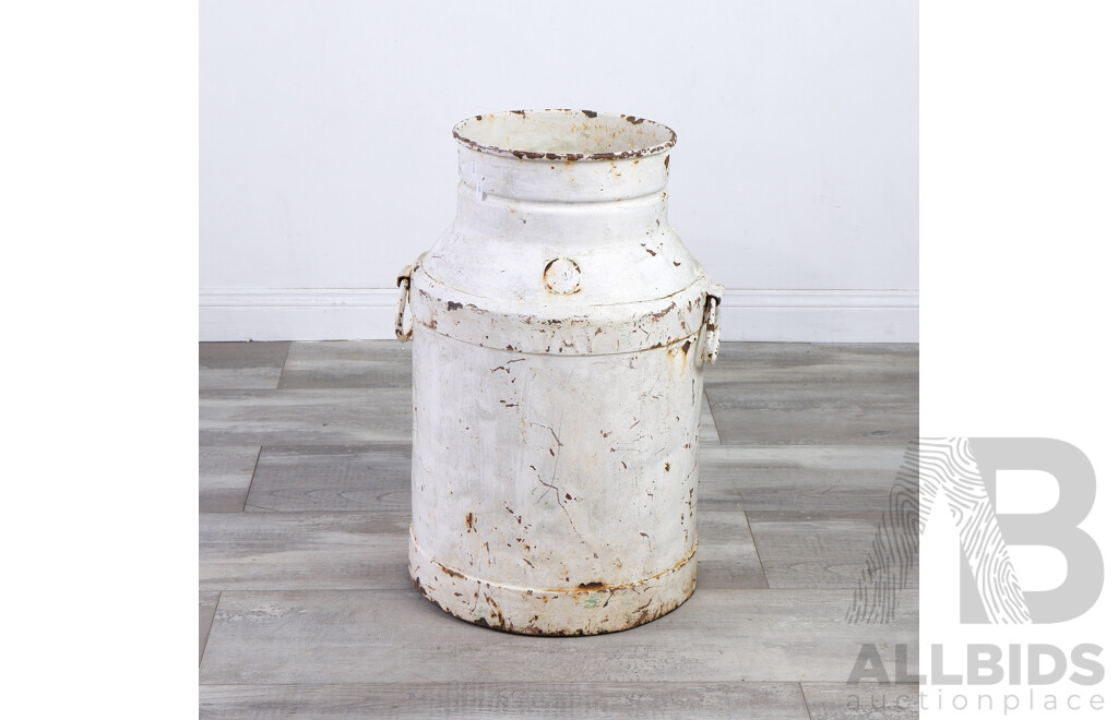 Painted Vintage Milk Can Marked WAY Converted to Letterbox