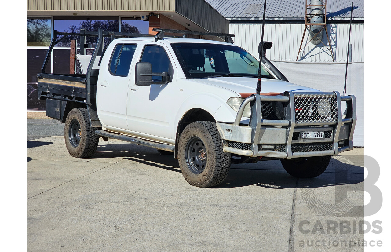 4/2010 Nissan Navara ST (4x4) D40 Dual Cab P/Up White 2.5L