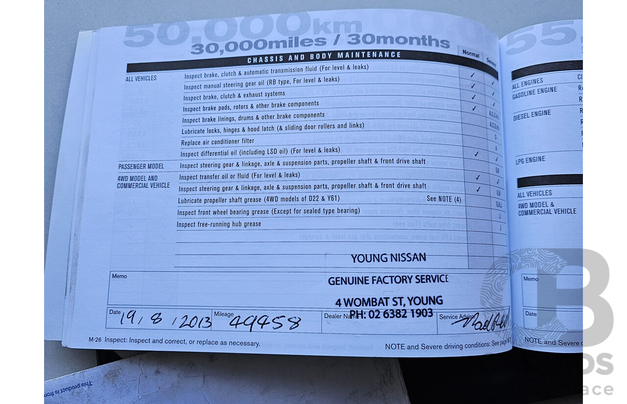 4/2010 Nissan Navara ST (4x4) D40 Dual Cab P/Up White 2.5L