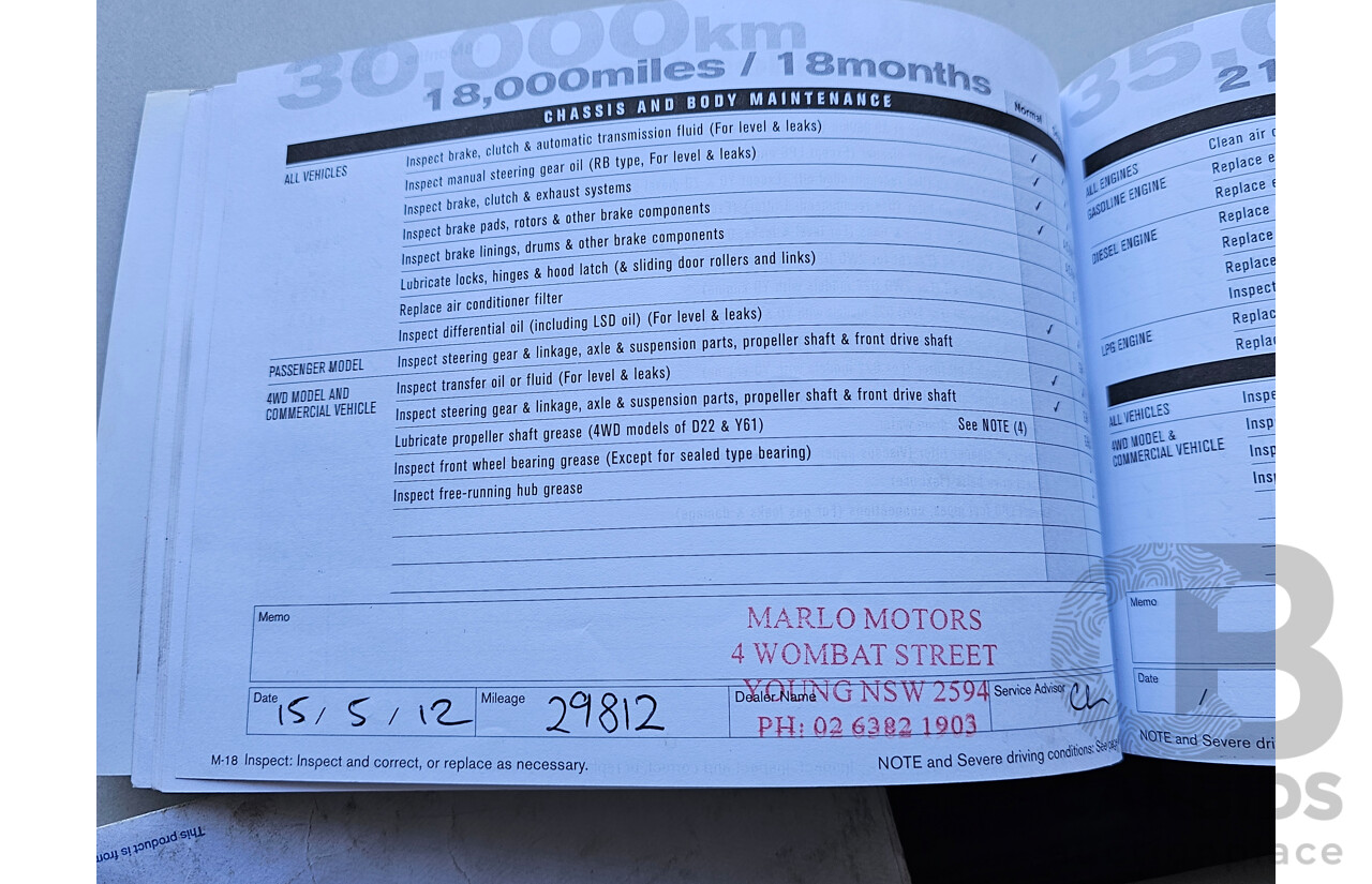 4/2010 Nissan Navara ST (4x4) D40 Dual Cab P/Up White 2.5L