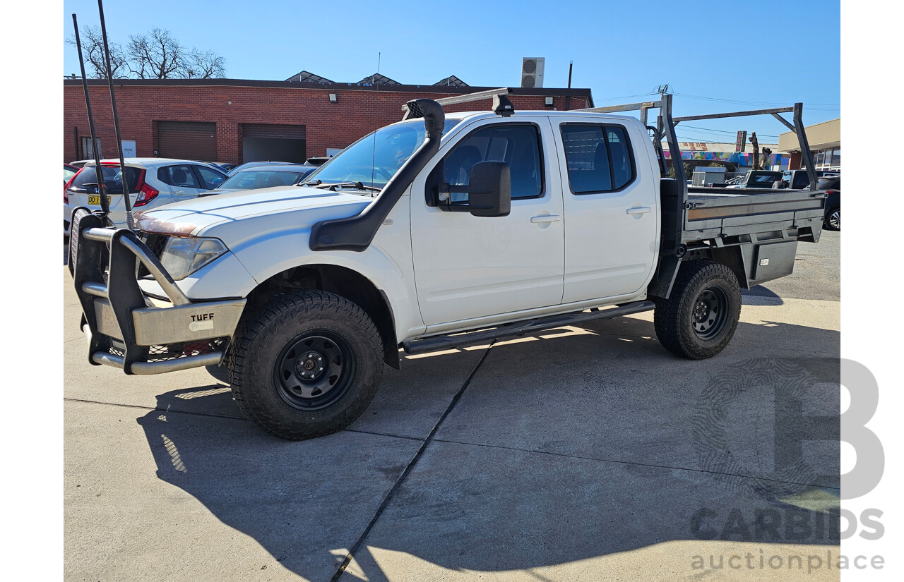 4/2010 Nissan Navara ST (4x4) D40 Dual Cab P/Up White 2.5L