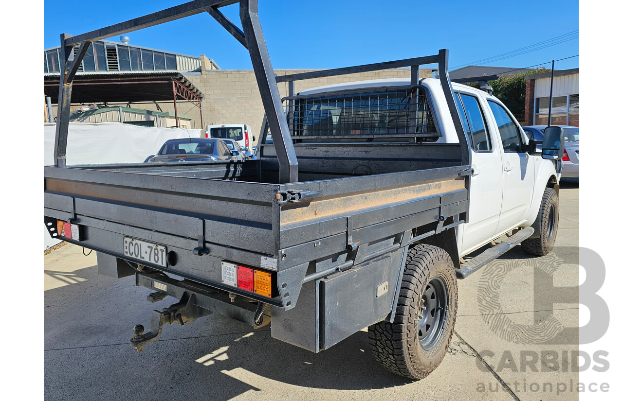 4/2010 Nissan Navara ST (4x4) D40 Dual Cab P/Up White 2.5L