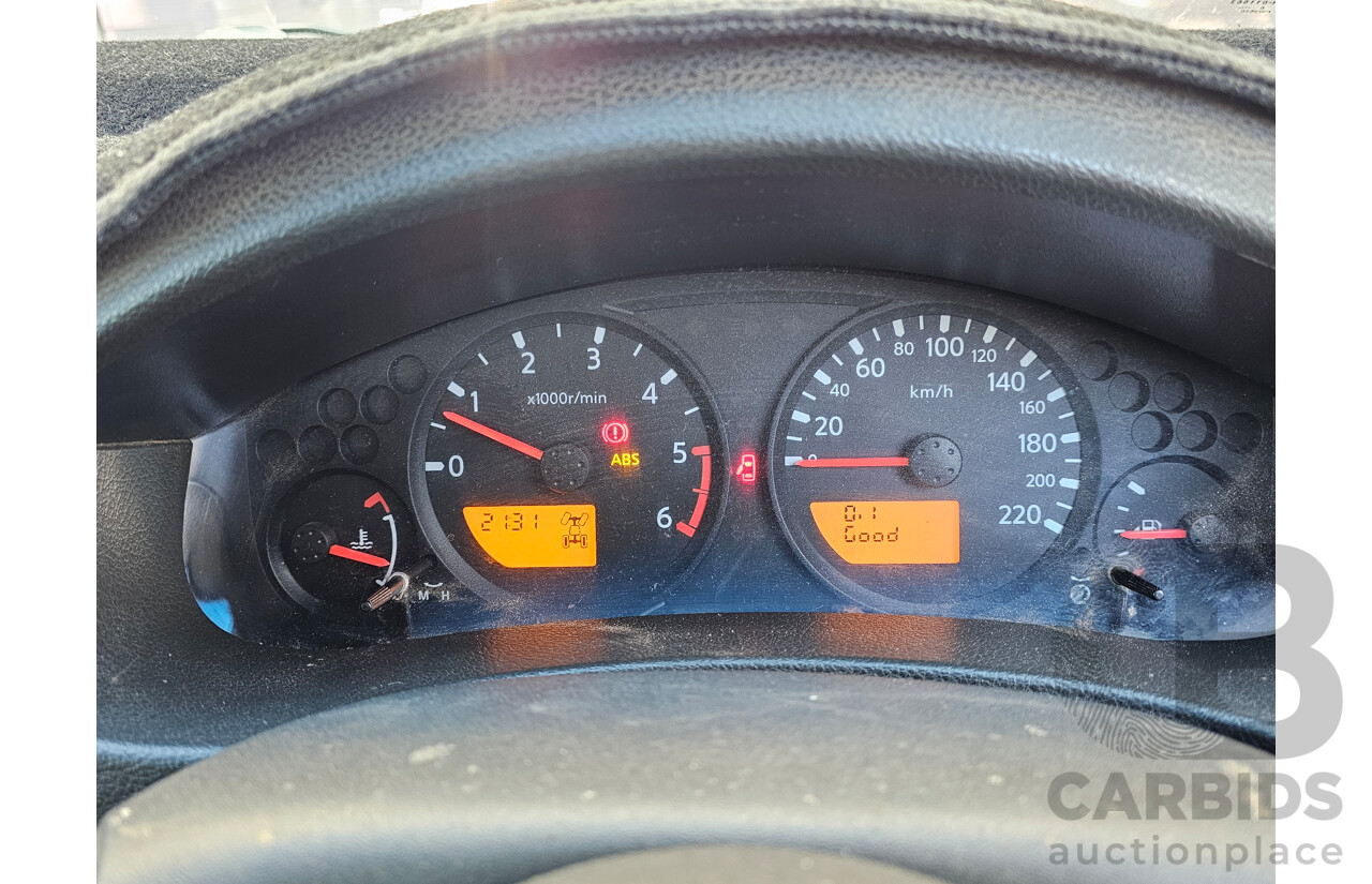 4/2010 Nissan Navara ST (4x4) D40 Dual Cab P/Up White 2.5L