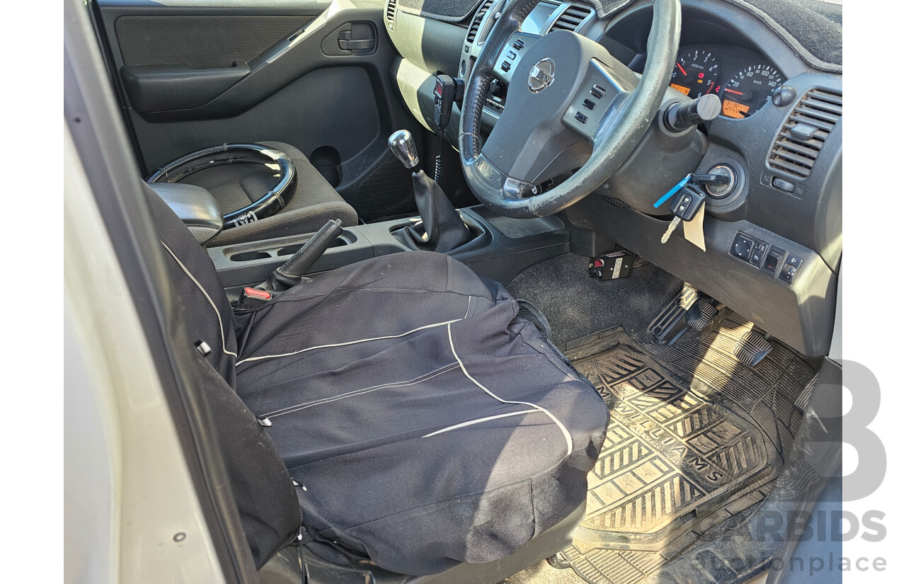 4/2010 Nissan Navara ST (4x4) D40 Dual Cab P/Up White 2.5L