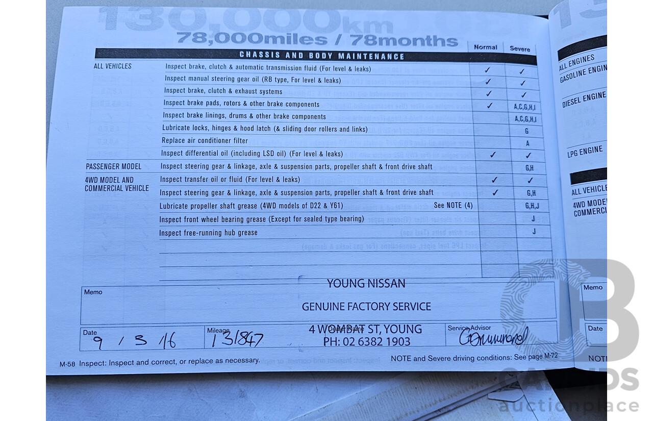 4/2010 Nissan Navara ST (4x4) D40 Dual Cab P/Up White 2.5L