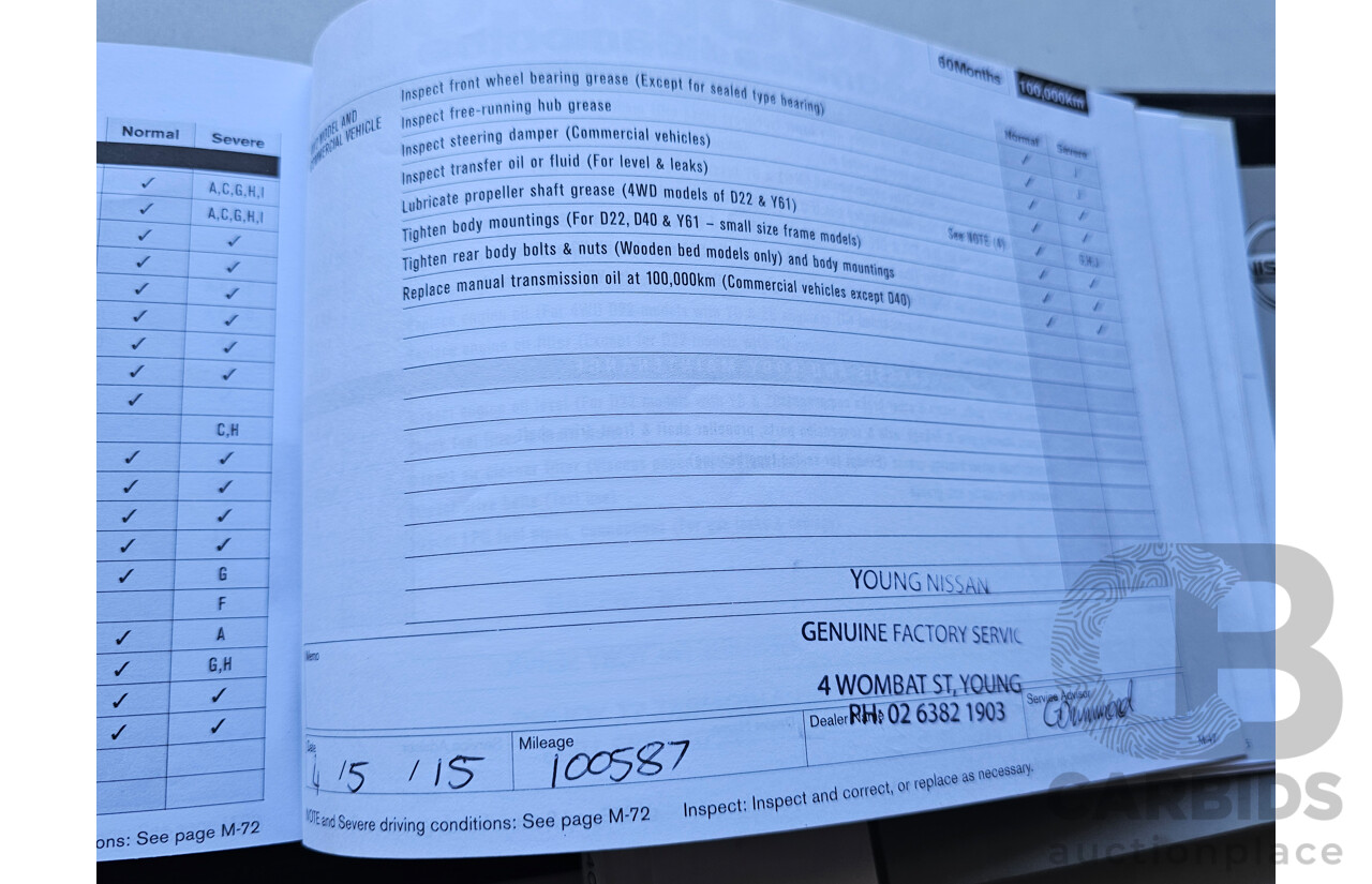 4/2010 Nissan Navara ST (4x4) D40 Dual Cab P/Up White 2.5L