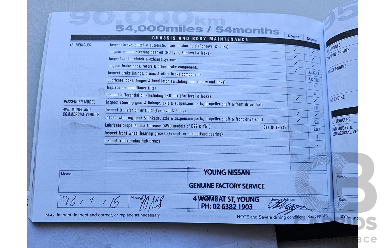 4/2010 Nissan Navara ST (4x4) D40 Dual Cab P/Up White 2.5L