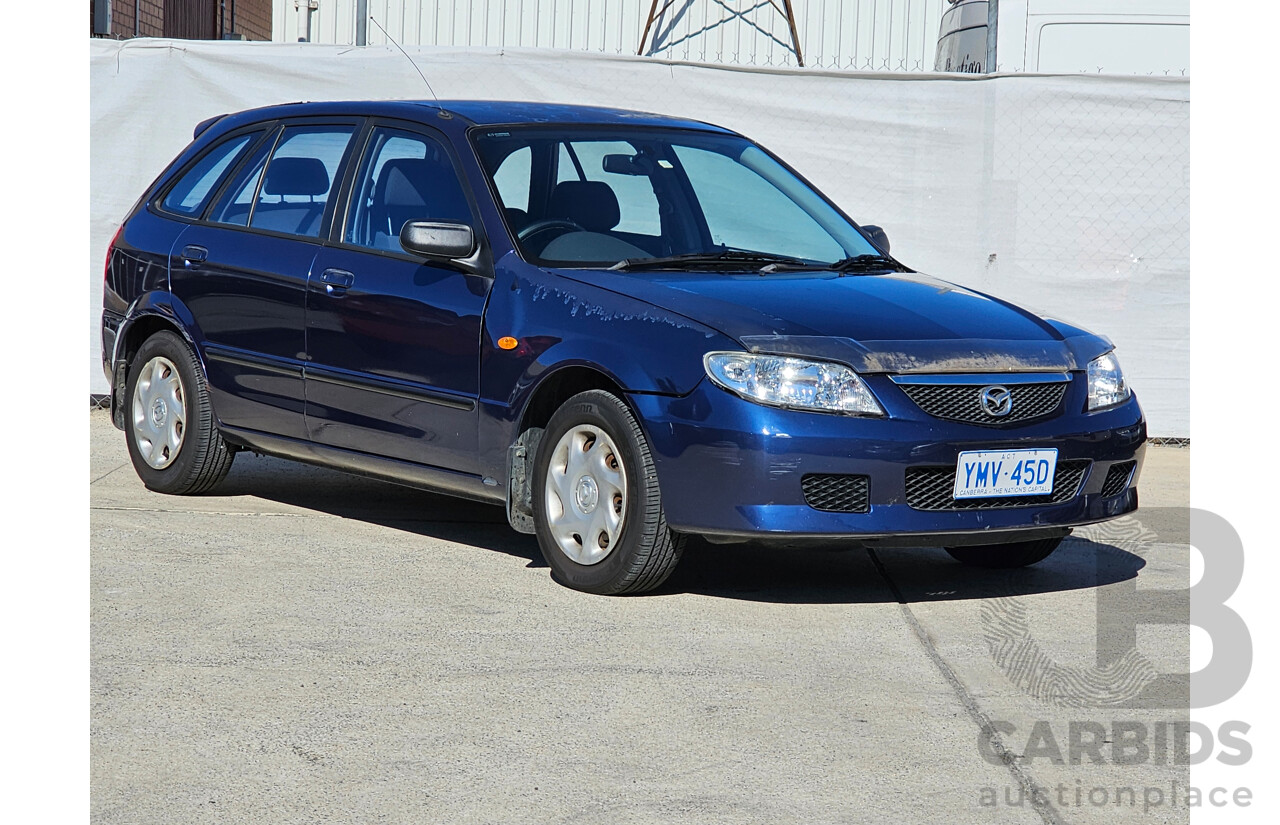 8/2002 Mazda 323 Astina  5d Hatchback Blue 1.8L