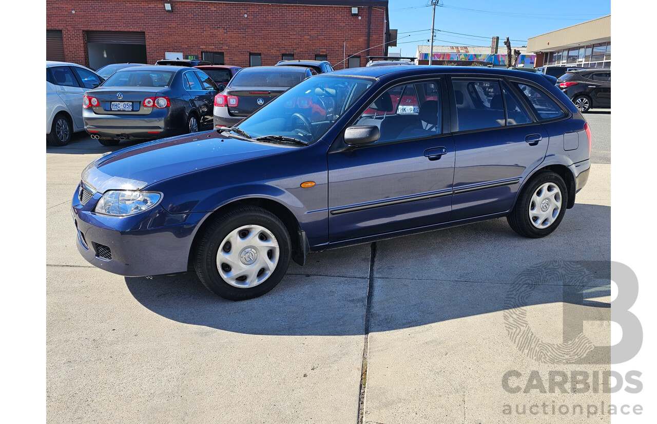 8/2002 Mazda 323 Astina  5d Hatchback Blue 1.8L
