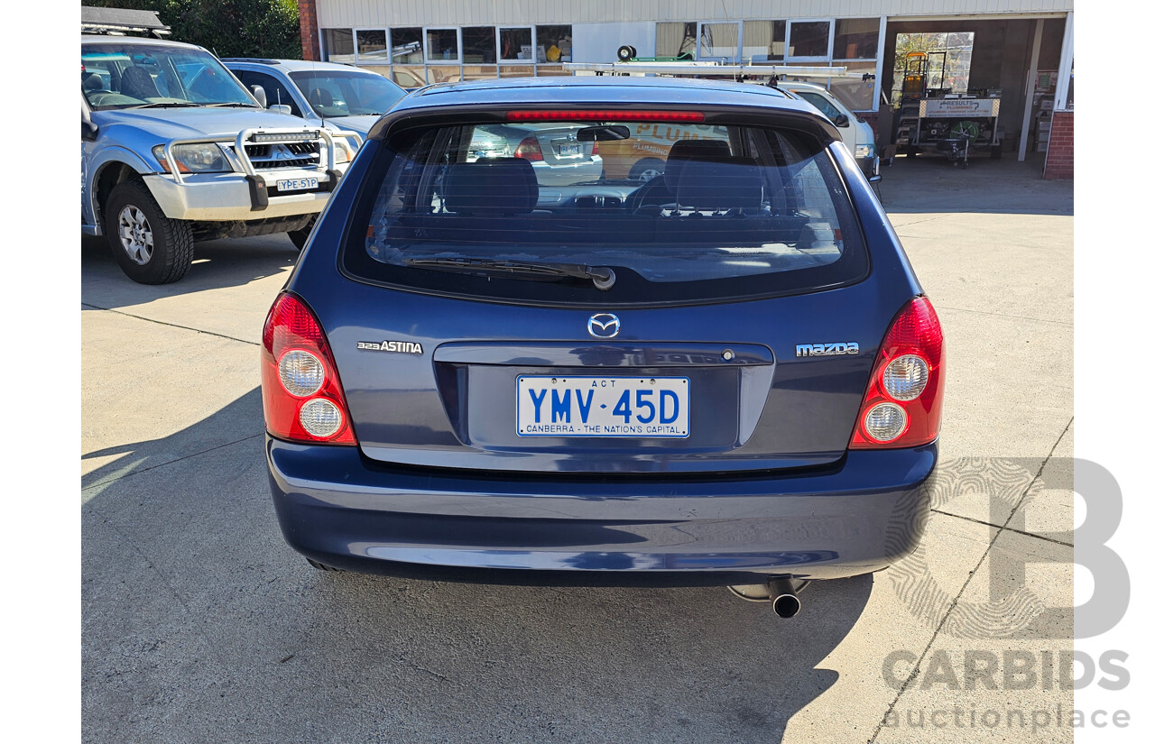 8/2002 Mazda 323 Astina  5d Hatchback Blue 1.8L