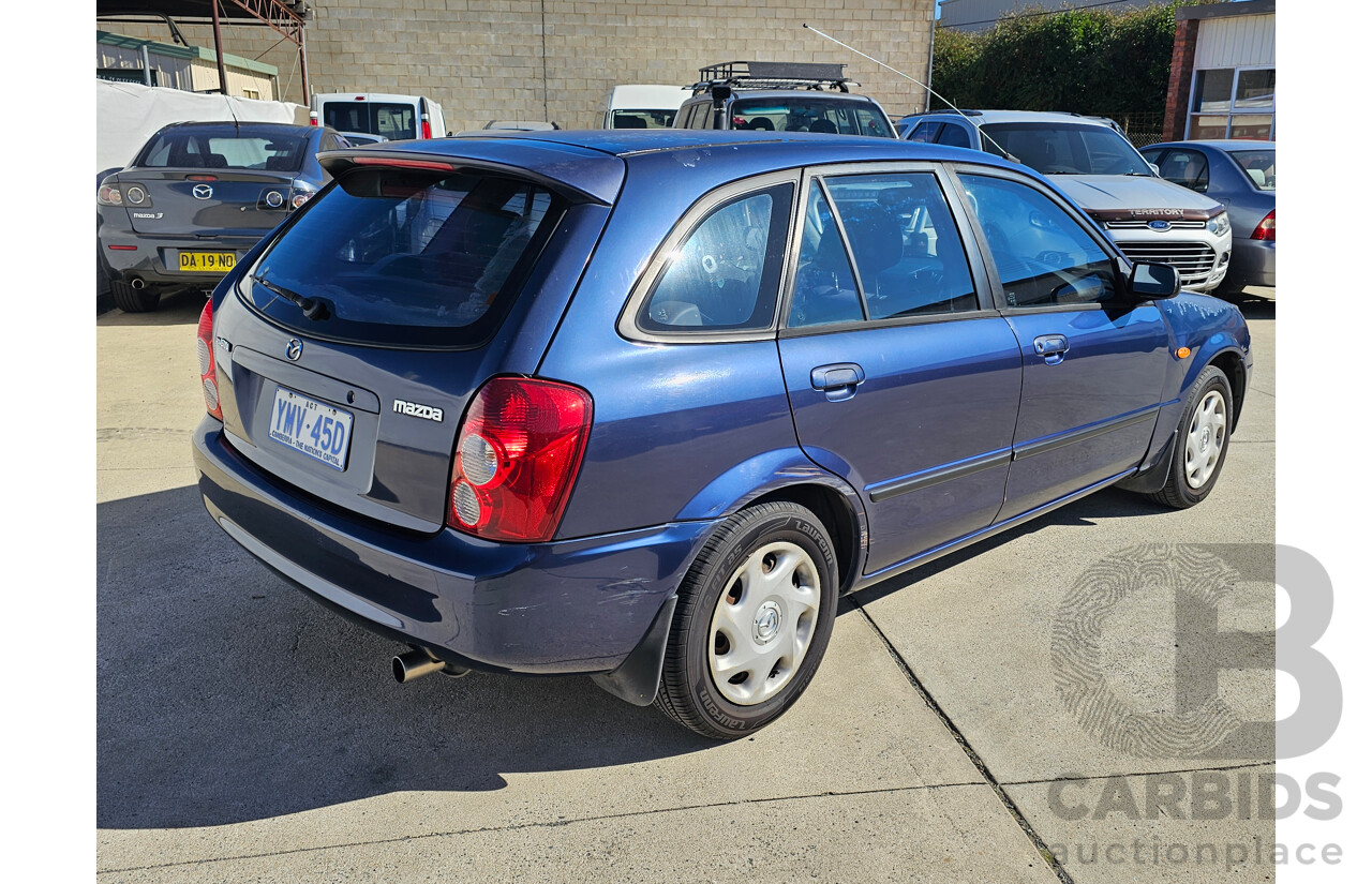 8/2002 Mazda 323 Astina  5d Hatchback Blue 1.8L