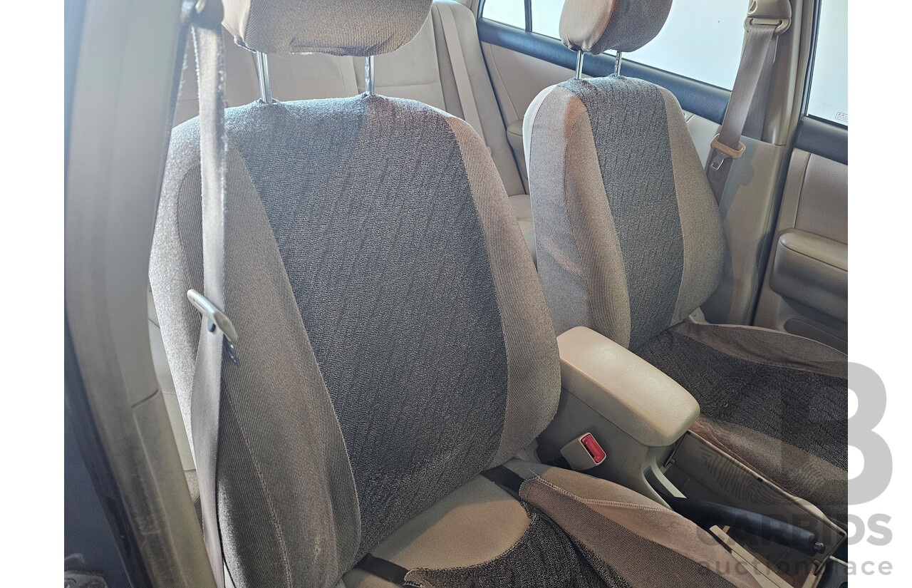 10/2001 Toyota Corolla Ascent ZZE122R 4d Sedan Blue 1.8L