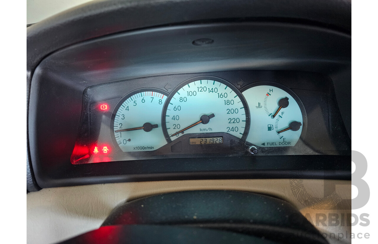 10/2001 Toyota Corolla Ascent ZZE122R 4d Sedan Blue 1.8L