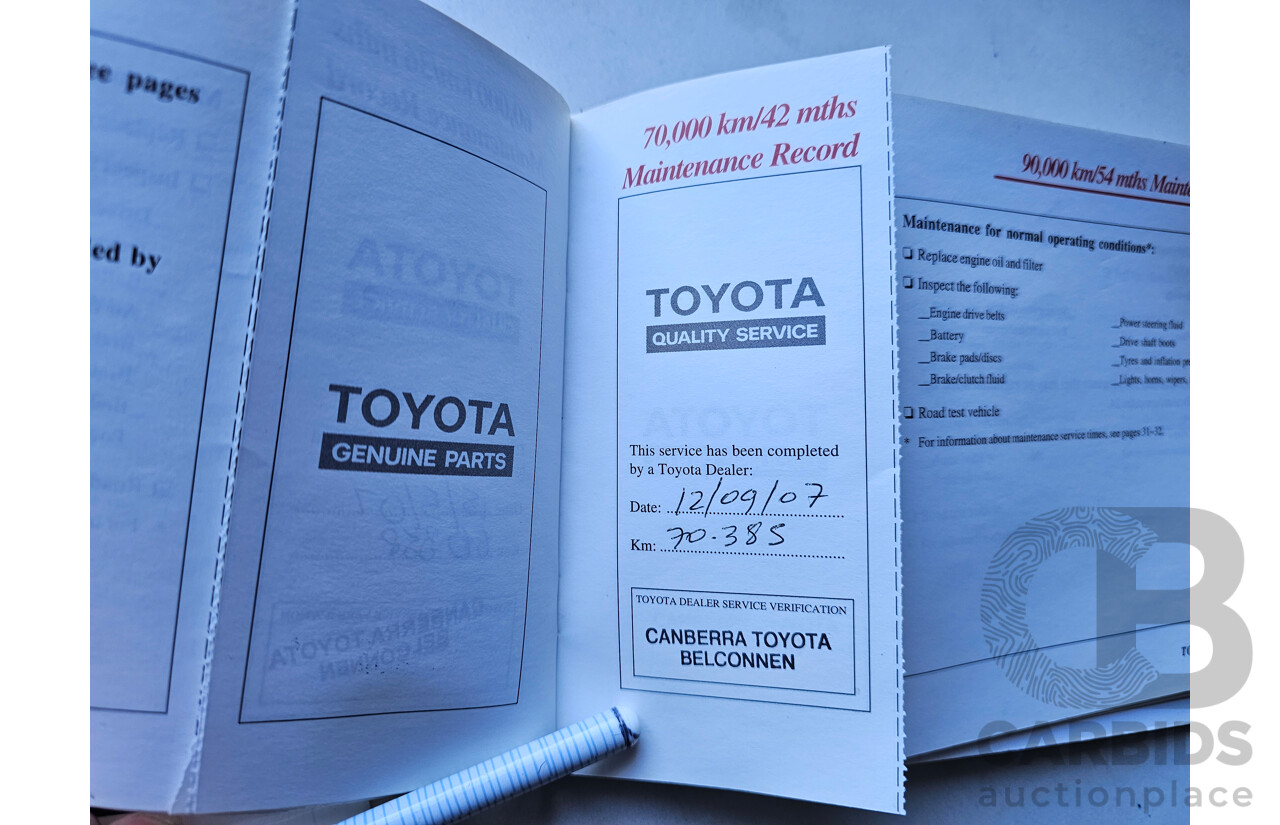 10/2001 Toyota Corolla Ascent ZZE122R 4d Sedan Blue 1.8L