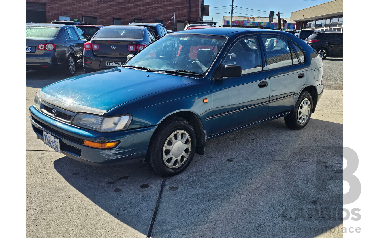 2/1999 Toyota Corolla CSi SECA AE101R 5d Liftback Blue 1.6L