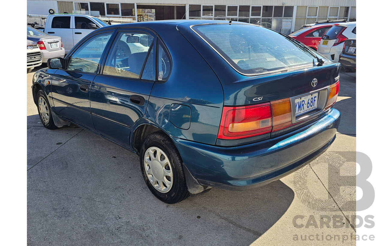 2/1999 Toyota Corolla CSi SECA AE101R 5d Liftback Blue 1.6L